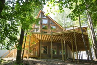 outside under deck view