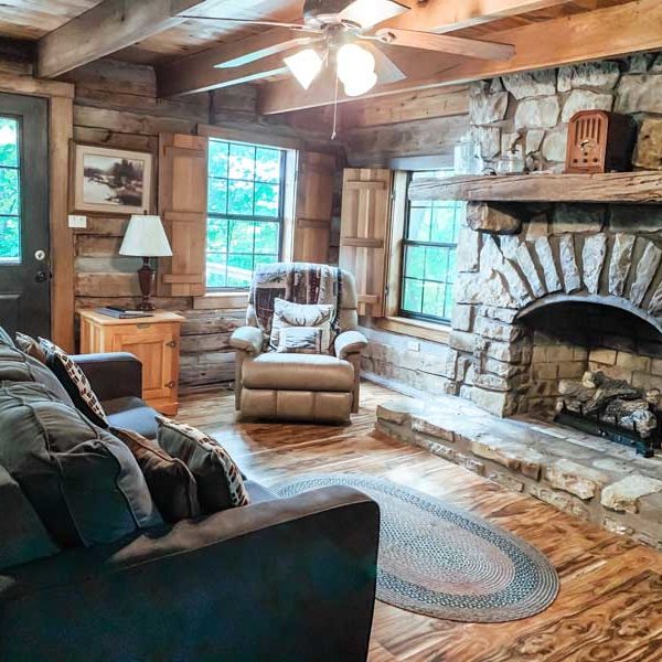 living area fireplace